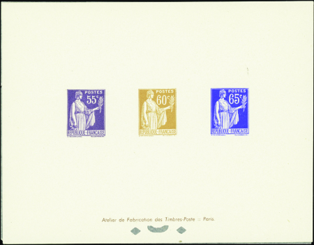 N°363/364/365 Type Paix épreuve collective