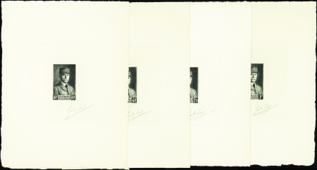 N°470/473 Maréchal Pétain 4 épreuves d'artiste en 