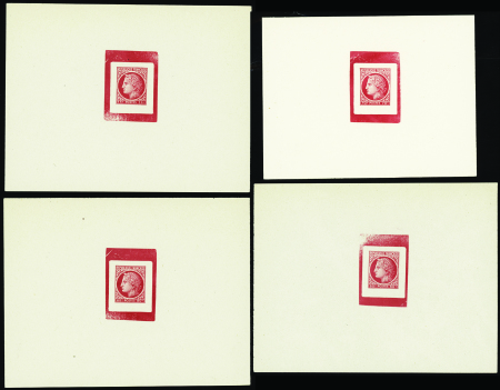 N°674 et suivants 60c-70c-80c-1f  4 épreuves en ro