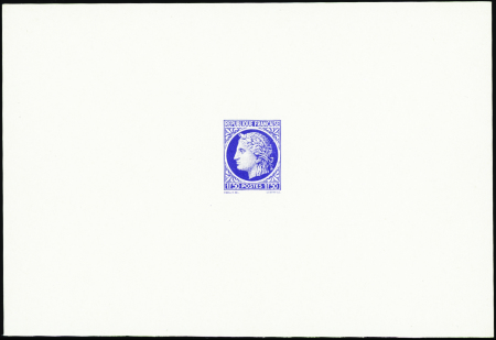 N°679 Epreuve en bleu signature en bas non émis