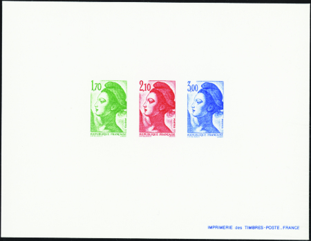 N°2318/2319 Liberté épreuve de luxe collective