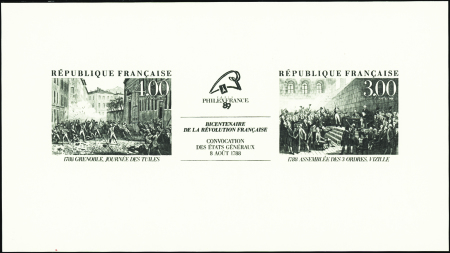 N°2537/2538 Révolution épreuve collective en noir