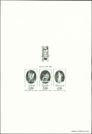 N°2576 Révolution triptyque épreuve en noir grand 