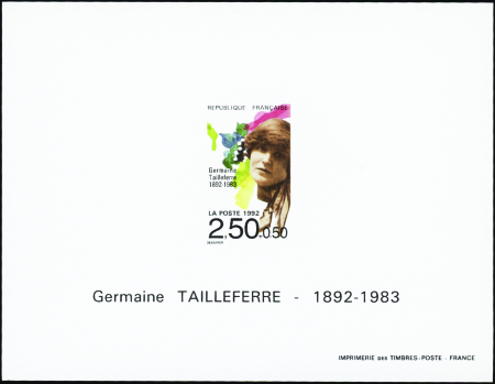 N°2747/2752 Personnages célèbres 6 blocs gommés ne