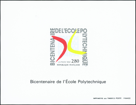 N°2862 Ecole polytechnique bloc gommé neuf ** TB