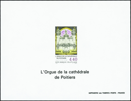 N°2890 Orgue de Poitiers bloc gommé neuf ** TB