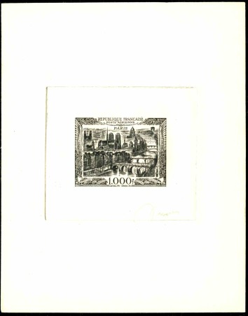 POSTE AERIENNE N°29 1000f Paris épreuve d'artiste 