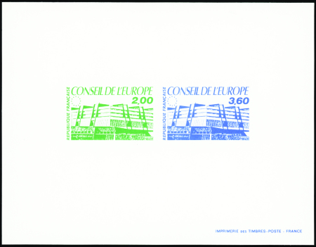 SERVICE N°96/97 Conseil de l'Europe épreuve de lux