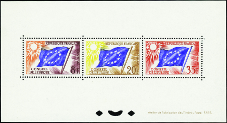 SERVICE N°17/18/20 Conseil de l'Europe neuf ** TB
