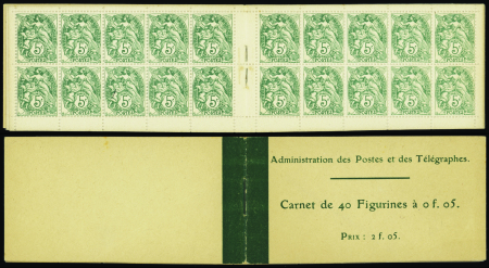 N°111-C1  5c Blanc 40 timbres neuf ** TB