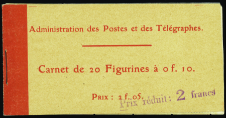 N°135-C2  10c rouge chiffres maigres (couv surchar