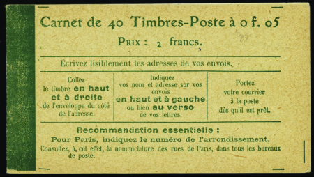 N°137-C7  5c Semeuse vert 40 timbres neuf ** TB