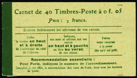 N°137-C9  5c Semeuse vert 40 timbres neuf ** TB