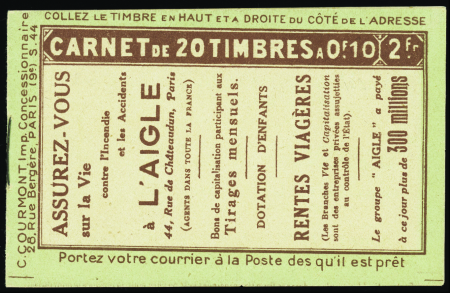 N°170-C1 10c Pasteur (s44) neuf ** TB