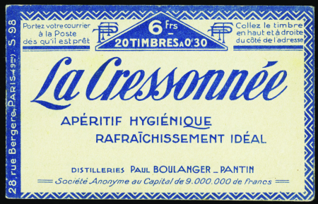 N°192-C5 30c Semeuse bleu (s98) neuf ** TB