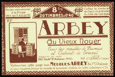 N°194-C6 40c Semeuse vermillon (s107 RP) neuf **