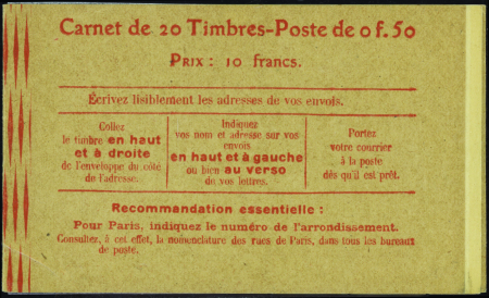 N°199-C48 50c Semeuse lignée neuf ** TB