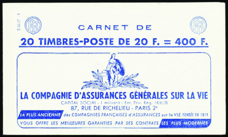N°1011B-C5  20f Marianne de Muller (s16-57) neuf *