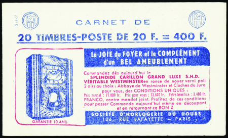 N°1011B-C6  20f Marianne de Muller (s11-57) neuf *