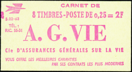 N°1263-C1 0,25 Marianne de Decaris (s02-63) neuf