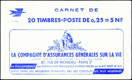 N°1263-C3  0,25 Marianne de Decaris (s6-62) neuf *