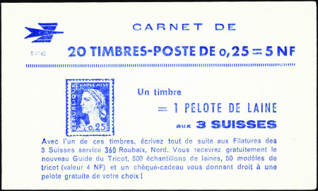 N°1263-C3  0,25 Marianne de Decaris (s17-62) neuf 