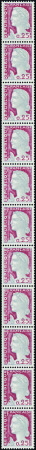 N°52 0,25 Marianne de Decaris bande verticale de 1