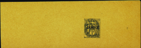 N°107 BJ2  1c Blanc ardoise surcharge"Annulé" en n