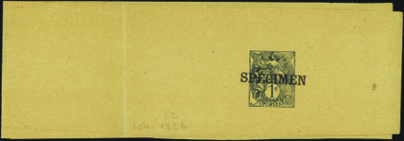 N°107 a  BJ2 1c Blanc ardoise surcharge "Specimen"