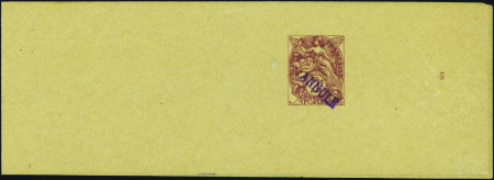 N°108 BJ5a 2c Blanc surcharge"Annulé" en violet