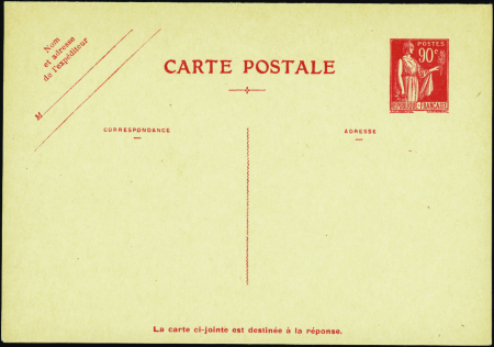 N°285 CPRPI 90c + 90c Paix