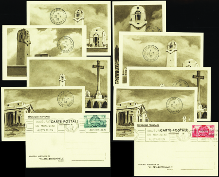 N°400 CP1/CP2 Mémorial de Villers-Bretonneux 10 ca