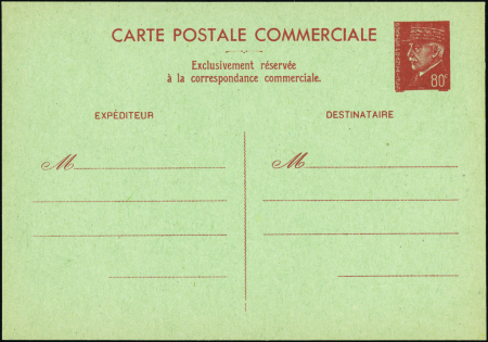 N°512 CP4 80c Pétain correspondance commerciale