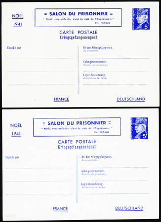 N°515 CP1 et CP2 5f Pétain les 2 types