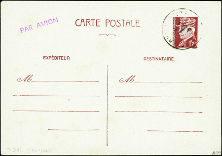 N°515 (D3d1) 1f20 Pétain surcharge "surtaxe perçue