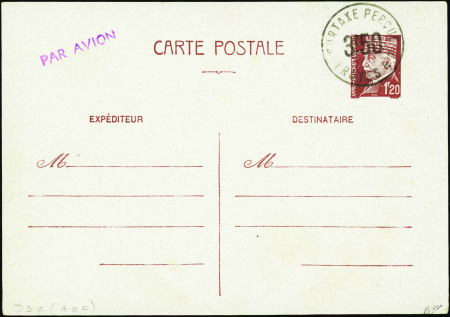 N°515 (D3c) 1f20 Pétain surcharge "surtaxe percue