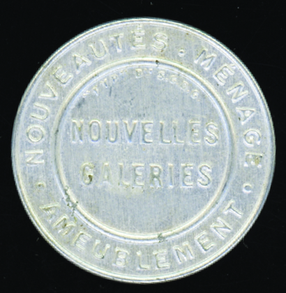 N°138 10c rouge sur bleu Nouvelles Galeries type I
