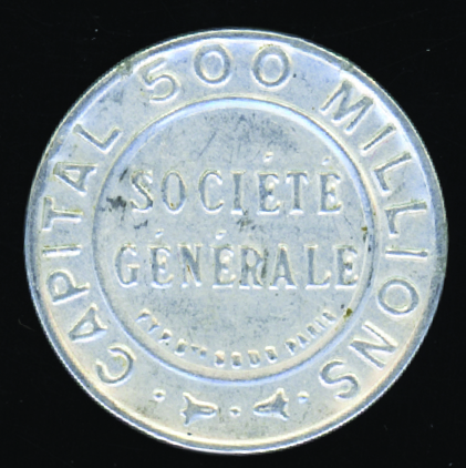 N°138 10c rouge sur bleu Sociétés générales