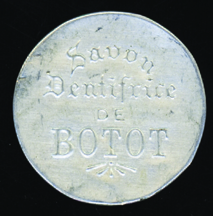 N°140 25c bleu sur rouge Dentifrice Botot