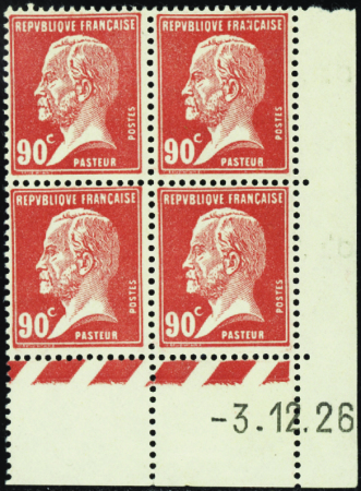 N°178 90c Pasteur 3-12-26 neuf ** TB