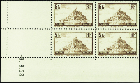 N°260 5f Mont St Michel 9-8-28 (erreur) neuf ** TB