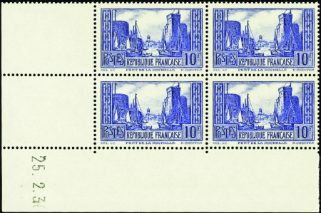 N°261 10f La Rochelle 25-2-38 neuf ** TB