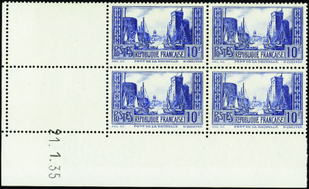 N°261 10f La Rochelle 21-1-35 neuf ** TB