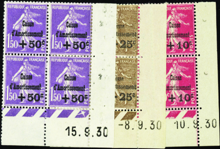 N°266/268  4ème série caisse d'amortissement 3 val