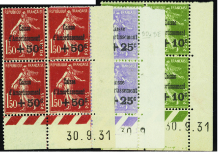 N°275/277 5ème série caisse d'amortissement 3 vale