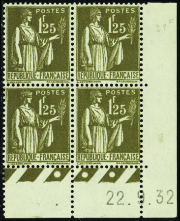 N°287 1f25 Paix 22-9-32 neuf ** TB