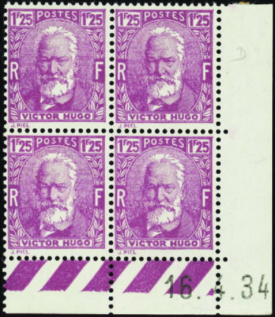 N°293 Victor Hugo 16-4-34 neuf ** TB