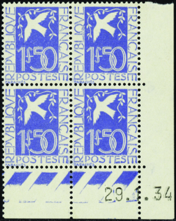 N°294 Colombe de la Paix 29-1-34 neuf ** TB