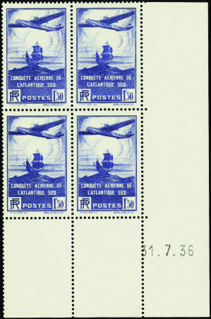 N°320 1f50 traversée de l'Atlantique 31-7-36 neuf 