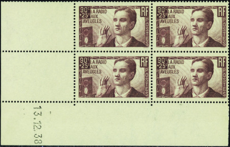 N°418 Radio aux aveugles 13-12-38 neuf ** TB